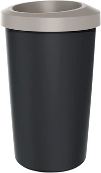 Відро для сміття Prosperplast Compacta R кругле 45 л Чорний/Мокко (5905197461168)