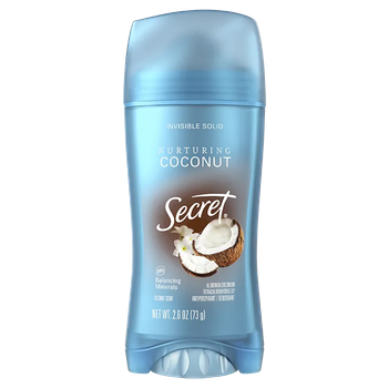 Дезодорант-антиперспірант Secret Fresh Invisible Solid Narturing Coconut 73гр (037000498001)