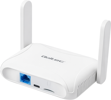Маршрутизатор Qoltec Home & Travel 4G LTE Router with Wi-Fi 6 AX300 (5901878569802)