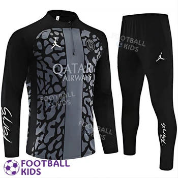 Дитячий футбольний костюм ПСЖ 2023-2024 Jordan Black/Grey 135-145 см (3502-4)