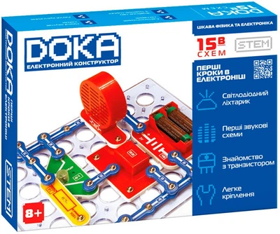 Конструктор електронний Doka Перші кроки в електроніці (В)