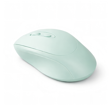 Беспроводная мышь Macaron 2.4G+Bluetooth, тихая, аккумулятор USB‑C, зеленая мятная