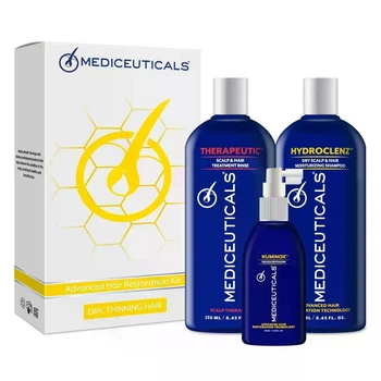 Набор против выпадения и истончения волос у мужчин Advanced Hair Restoration Kit Mediceuticals, 2х250 мл +125 мл