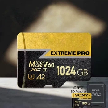Micro sd карта памяти флешка флеш-карта 1 ТБ JBLJAZZ золотистая JBLJAZZ (1-tb-kard)