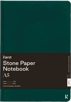 Записник Karst Classic A5 14.8 x 21 см 144 сторінки у лінію Лісовий зелений (754169025083)