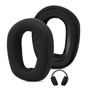 Амбушюры сетчатые тканевые для наушников Logitech G435, Zone Vibe 100/125 Wireless black черные