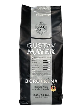 Кава Gustav Mayer D'Oro Crema Арабіка 70%, Робуста 30% зерно 1 кг (60086)