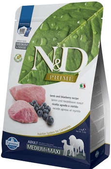 Сухой корм для собак Farmina N&D Prime Dog Lamb & Blueberry Adult Medium & Maxi с ягненком и черникой 2.5 кг (8010276036643)