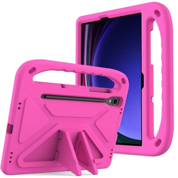 Чохол - накладка Kids with Stand для Samsung Tab S10 Lite з ручкою pink