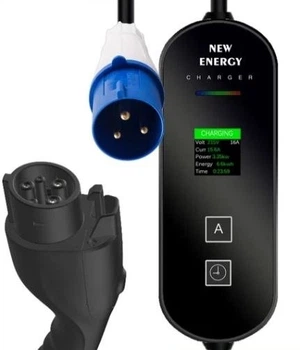 Зарядка для електромобіля New Energy Charger Type 1 на 32A 7 кВт 5m кабель