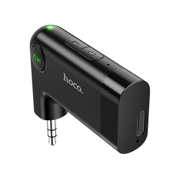 Bluetooth-ресивер HOCO E53 Dawn sound in-car AUX wireless receiver Black (6931474729750)