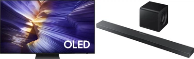 Комплект Телевізор Samsung OLED 65" QE65S90FAUXUA + Саундбар Q-серії Samsung HW-QS700F/UA