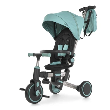 Детский Велосипед El Camino TRIGO (ME 1226 Jade Green) поворот на 360°, руль складной, дождевик