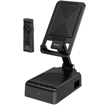 Bluetooth Колонка HOCO HC45 Wave з підставкою для телефону і пультом керування (Black) (249926)
