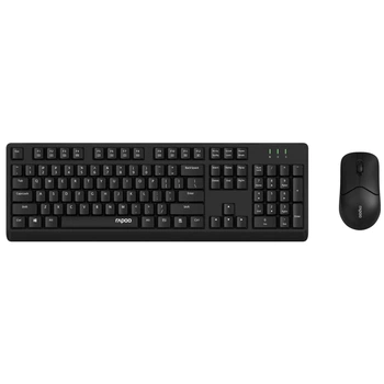 Комплект (клавиатура, мышь) беспроводной Rapoo X1500 Wireless Black