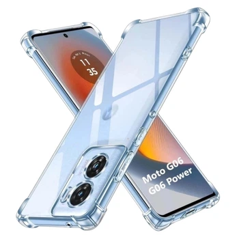 Чохол Fiji Proof для Motorola G06 прозорий бампер із посиленими бортами Transparent