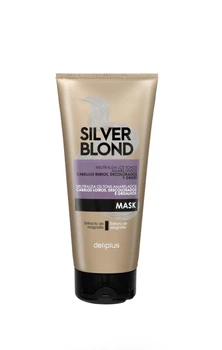 Маска Deliplus Silver Blond з екстрактом магнолії для освітленого волосся 200 мл