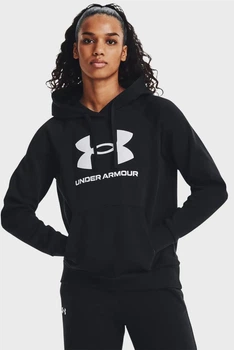 Худи женское Under Armour Ua Rival Fleece Big Logo Hdy 1379501-001 XS Черное