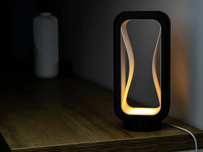 Декоративный LED светильник 3D, современная лампа 21.5 см, ночник для комнаты, дизайнерская лампа USB