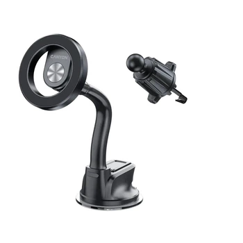 Універсальний автотримач Canyon Magnetic car holder OnGrip 12 suction + air vent