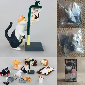 Колекційна фігурка домашній кіт, веселі коти, котик Neargo Collection Vol.4 Sweet Bandai кіт з кігтеточкою