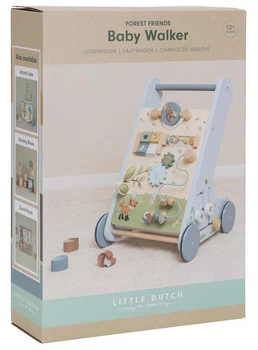 Drewniany chodzik edukacyjny Little Dutch Forest Friends (LD7232) (8713291772328)