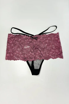 Трусики стринг Koza Underwear 3(M) Сиреневый-Черный (134370)