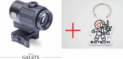 Увеличитель - Магнифер EOTech G43 Black 3х w/STS Mount (G43.STS) +Подарок Брелок для ключей EOTECH Mayhem с вышивкой
