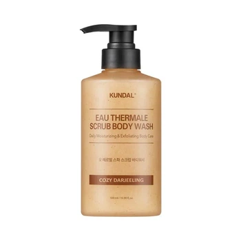 Гель-скраб для душа "Уютный Дарджилинг" Kundal Eau Thermal Scrub Body Wash Cozy Darjeeling 500 мл
