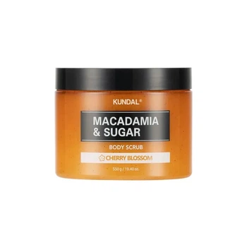 Скраб для тіла цукровий "Вишневий Цвіт" Kundal Macadamia & Sugar Body Scrub Cherry Blossom 550 мл
