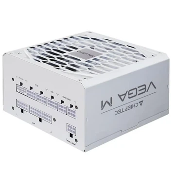 Блок живлення 850 Вт, Chieftec VEGA M, White, модульний, 80+ Gold, 135 мм FDB, 3xMolex / 6xSATA / 1x16-pin / 4x6+2-pin / 2x4+4-pin / 1x20+4-pin, захист AFC/OPP/OTP/OVP/SCP/SIP/UVP/OCP, ATX 12V 3.1 (PPG-850-CW)