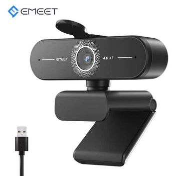 Веб-камера Emeet C60E Ultra HD 4K із двома мікрофонами та автофокусом