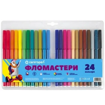 Фломастери "Centropen" 7790TR-24, 24 кольори