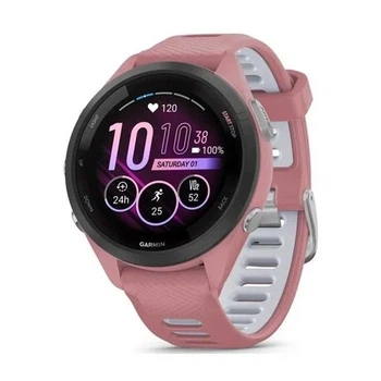 Смарт-годинник Garmin Forerunner 265S Чорний Bezel w.Light Рожевий Case and Light Рожевий/Whitestone S.Band