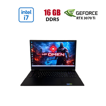 Ігровий ноутбук Б-клас HP Omen 17-ck1020nr / 17.3" (1920x1080) IPS / Intel Core i7-12700H (14 (20) ядер по 3.5 - 4.7 GHz) / 16 GB DDR5 / 512 GB SSD / nVidia GeForce RTX 3070 Ti, 8 GB GDDR6, 256-bit / WebCam б/в