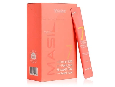 Гель для душу з ароматом ірису Masil 7 Ceramide Perfume Shower Gel Sweet Love, пробник 8 мл