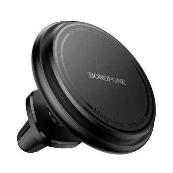 Автодержатель для телефона Borofone BH135 магнитный на дефлектор 66x66x66 мм Black (6941991121401)