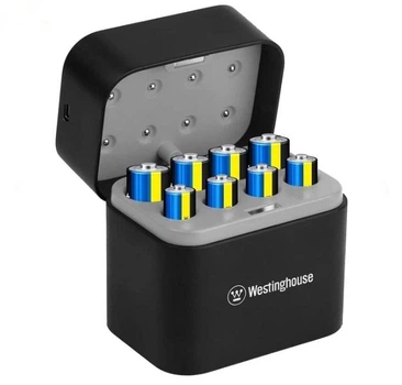 Зарядное устройство Westinghouse WBC-328М (8-Pack/4AA+4AAA) для Li-ion 1.5В акум. в комплекте с аккум. 4AA+4AAA