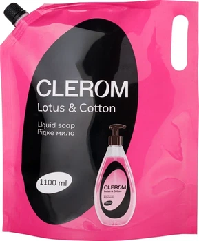 Рідке мило Clerom Lotus and Cotton дой-пак 1100 мл
