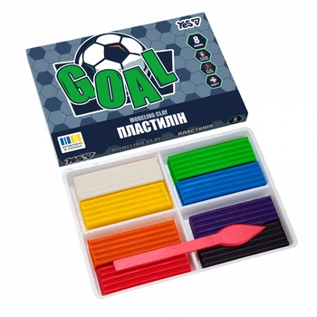 Пластилін Yes, 8 кол., 160г Football, 540712