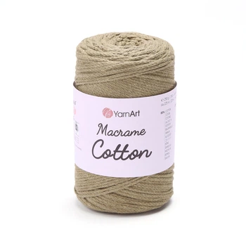 Шнур плетений YarnArt macrame cotton 2мм лляний (№793)