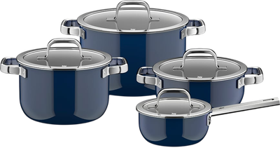 Zestaw garnków Wmf Fusiontec Mineral Pro Ocean Blue 4 elementy (4000530762351)