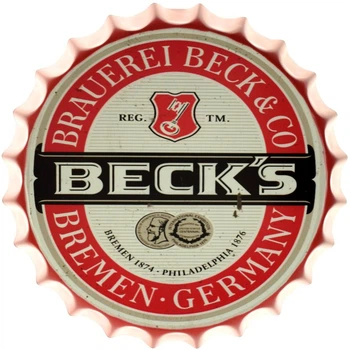 Металлическая табличка "Beck's (Logo)" (ms-001721)