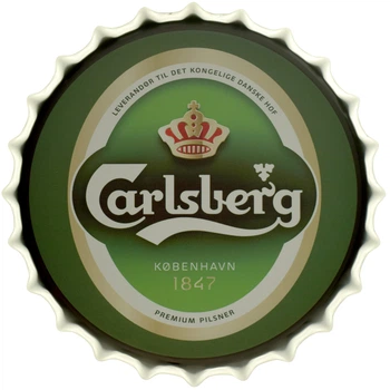 Металлическая табличка "Carlsberg Logo" (ms-001712)