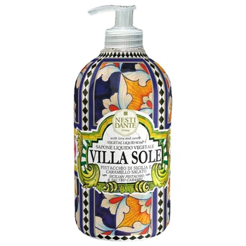 Жидкое мыло с ароматом фисташки и соленой карамели Nesti Dante Liquid Soap Villa Sole Sicilian Pistachio and Salted Caramel 500 мл