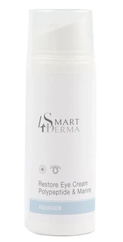 Увлажняющий дренажный крем от темных кругов и отеков Smart4Derma Restore Eye Cream Polypeptide&Marine 30 мл