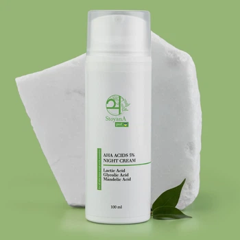 Ночной крем с АНА кислотами 5% StoyanA Night Cream with AHA Acids 5% 100 мл