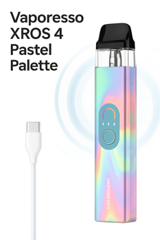 Под система електронна сигарета Vaporesso XROS 4 Pastel Palette до 30 Вт електронка 1000 мАг багаторазова перезаправна зі змінним картриджем