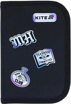 Пенал школьный Kite Monster High 1 отделение 20.5x14x4 см Черный (MH26-622)
