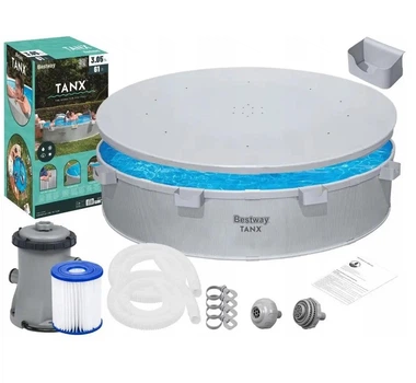 Каркасный бассейн Bestway 561RW Tanx 3790 лØ 305 х 61 см фильтр насос/тент/держатель напитков (LN7-BW 561RW)
